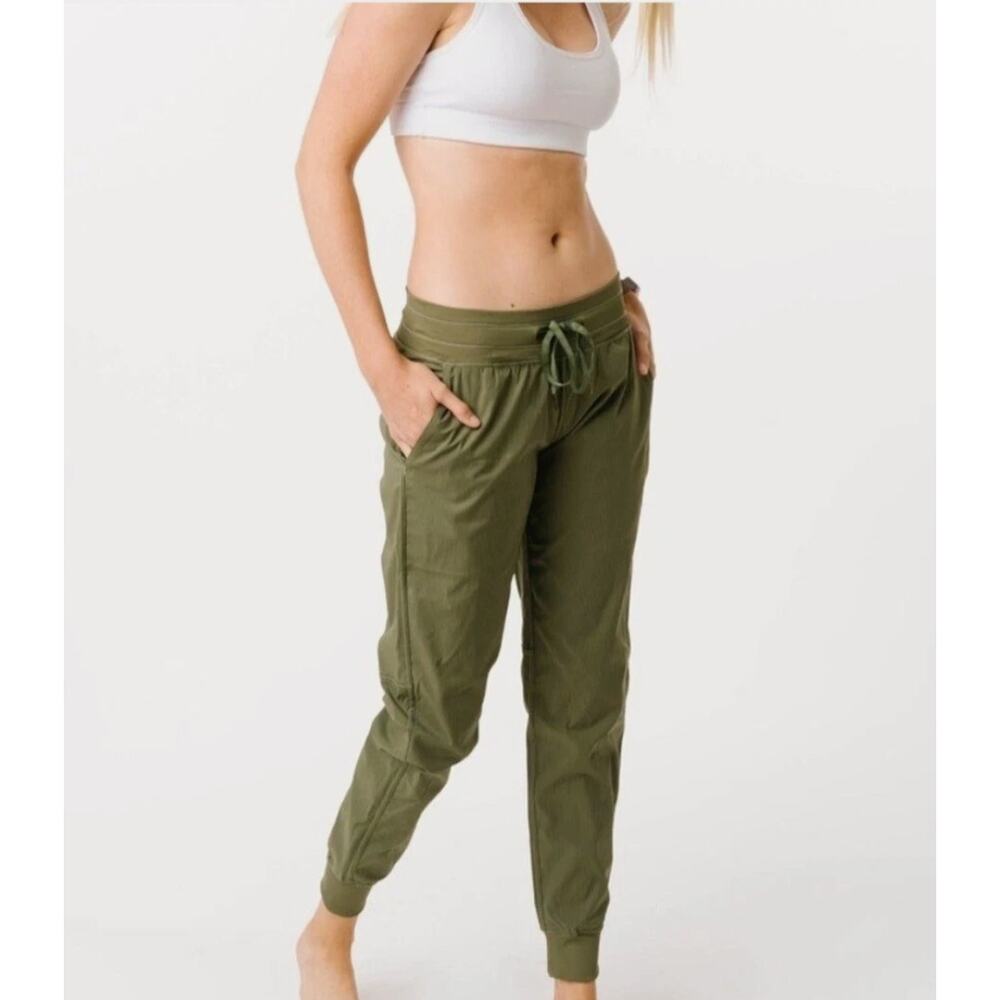 Zyia Active Olive Green Stretch Trail Jogger Pants - XL - Picture 8 of 10